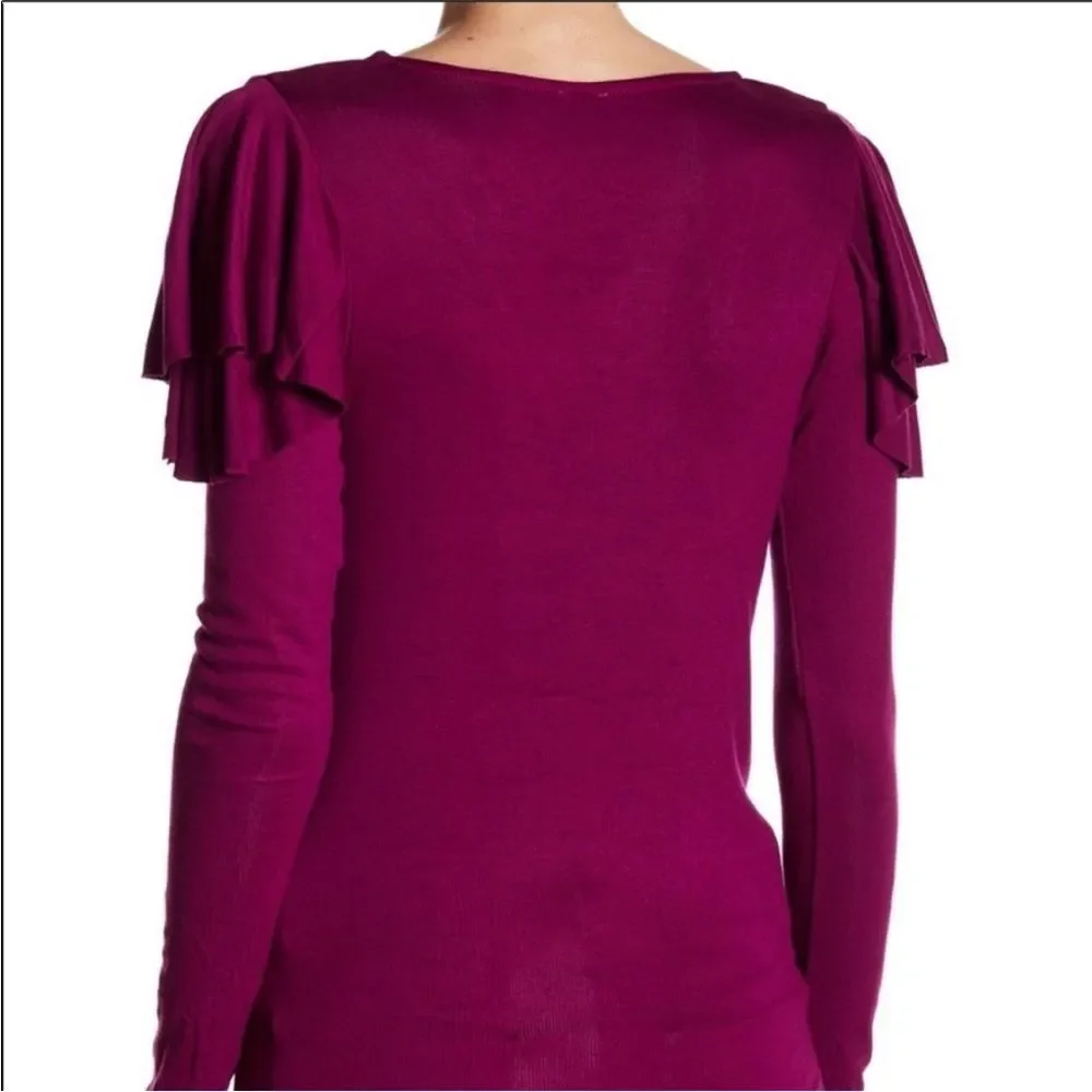 Free People On Rewind Ruffle Blouse Size M